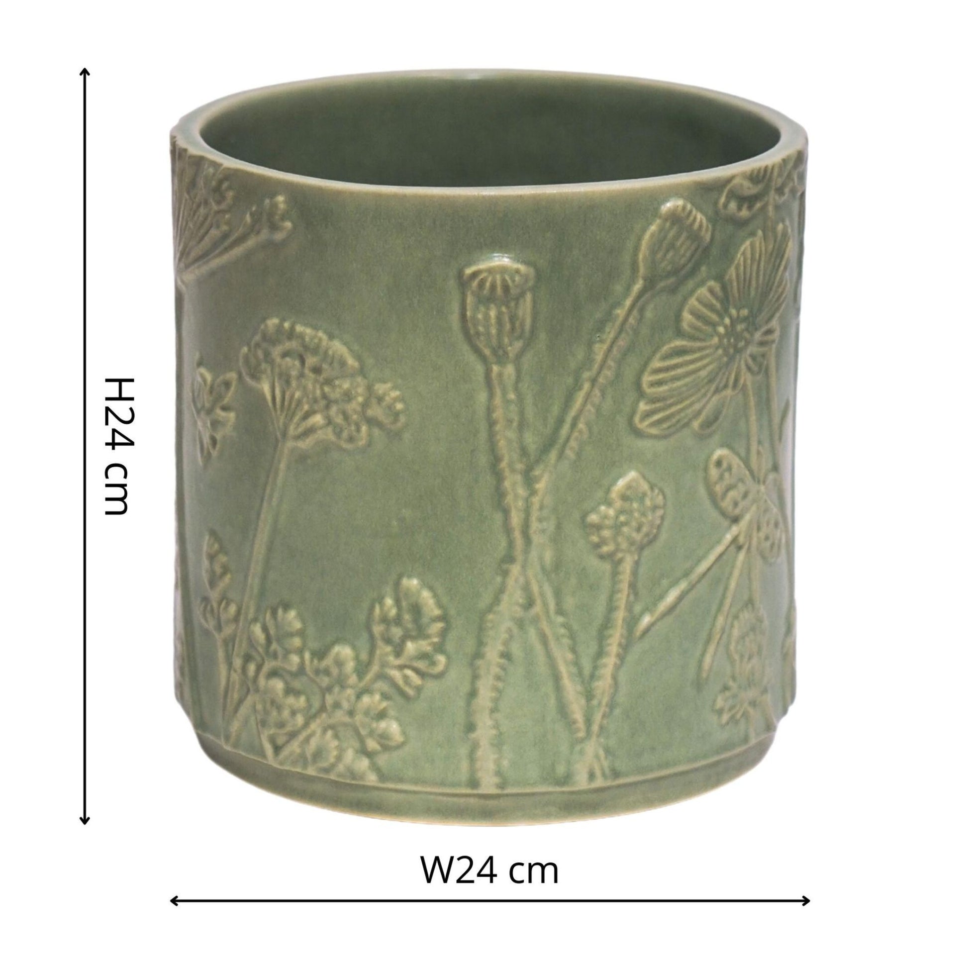 Skandi London Verdant Planter in Olive - Large - Skandi London