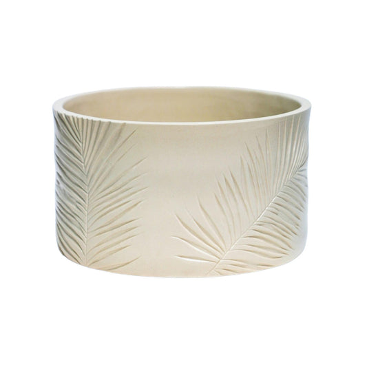 Skandi London Leaf Etched Bowl in Ivory - Skandi London
