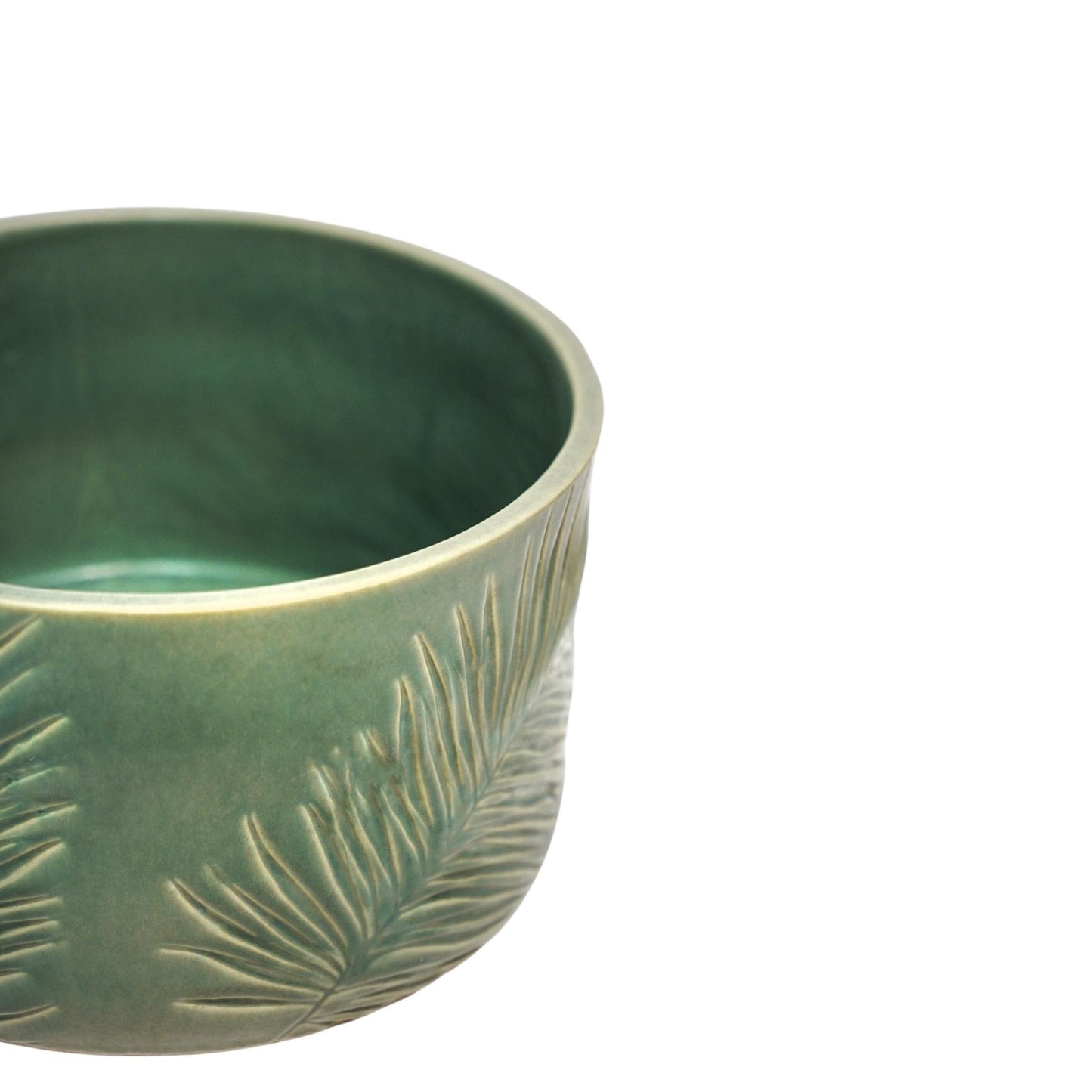 Skandi London Leaf Etched Bowl in Olive - Skandi London