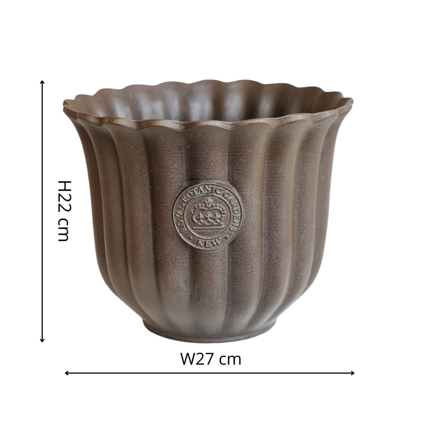 Skandi London Bloom Planter in Coffee - Medium - Skandi London