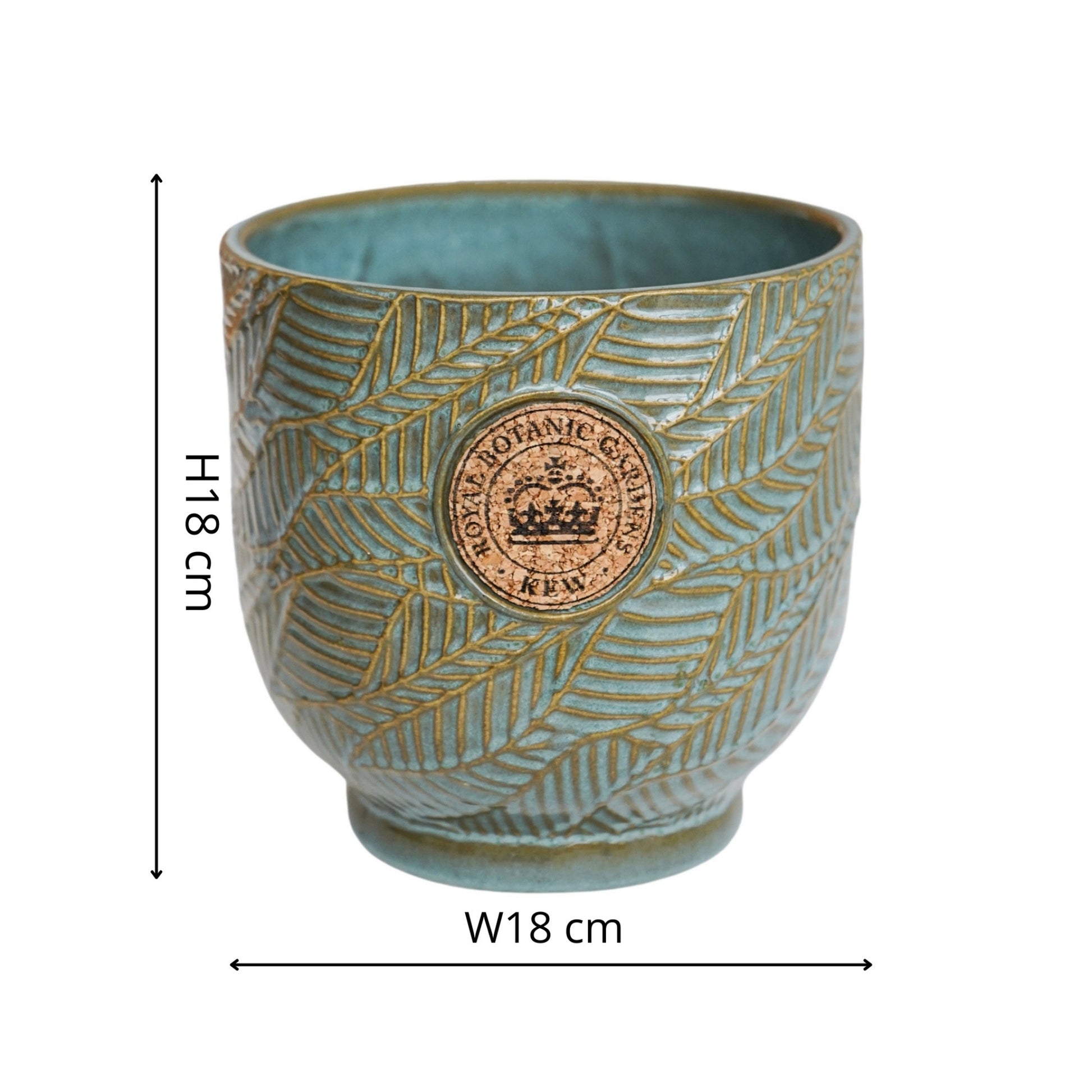 Skandi London Cork Emblem Earthy Planter in Moss - Medium - Skandi London