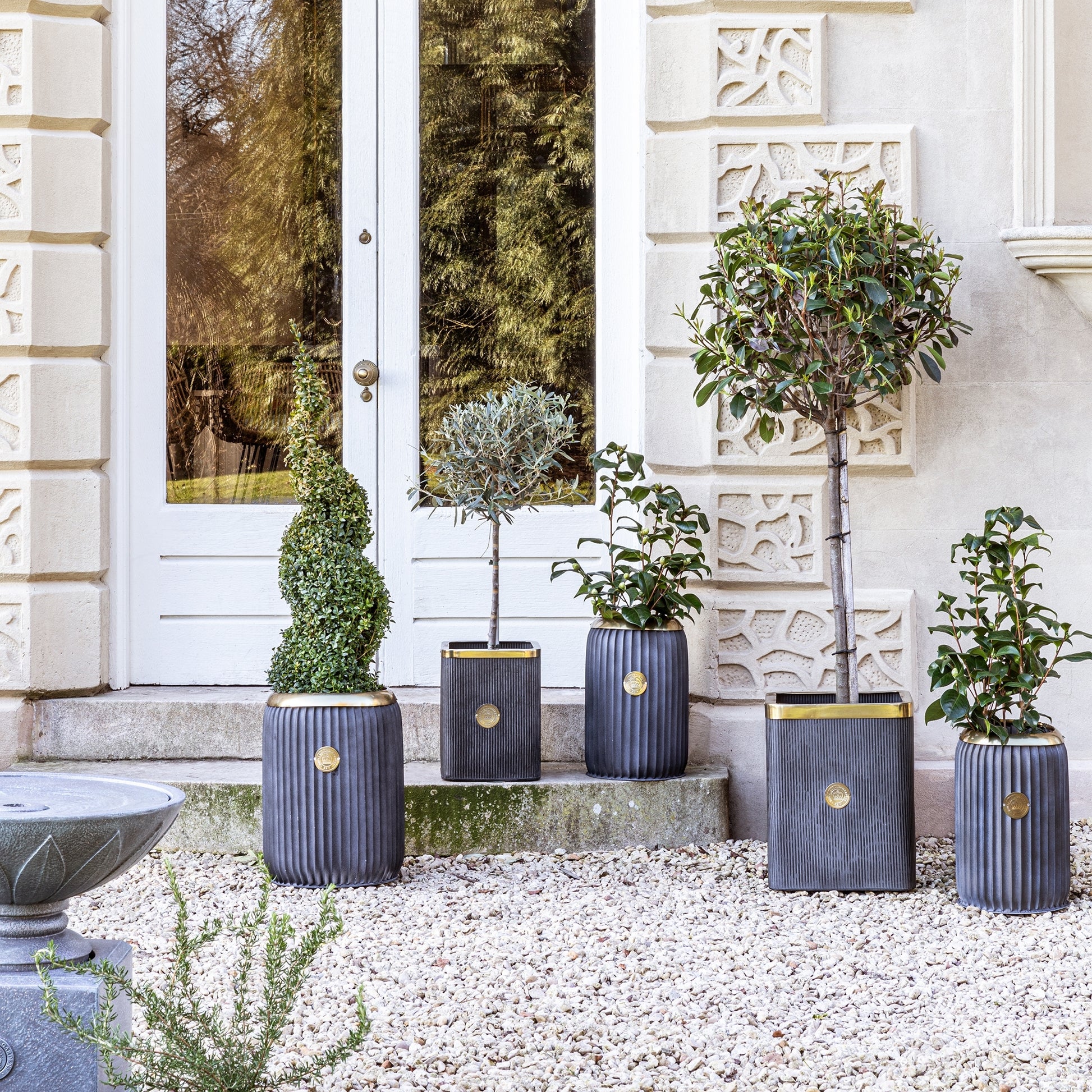 Skandi London Timeless Square Outdoor Planter - Set of 2 - Skandi London