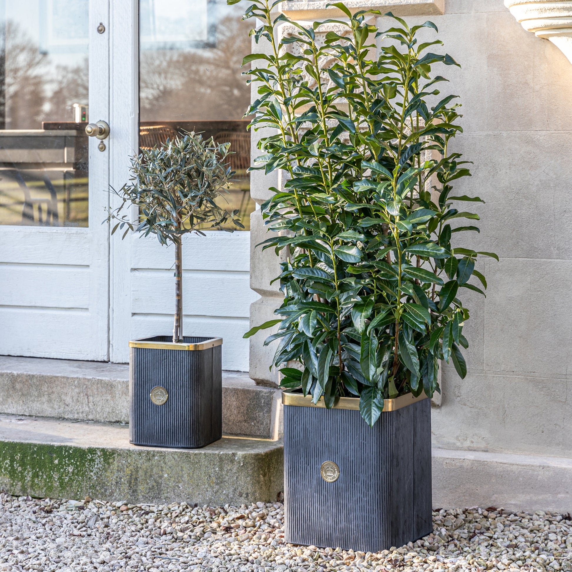 Skandi London Timeless Square Outdoor Planter - Set of 2 - Skandi London