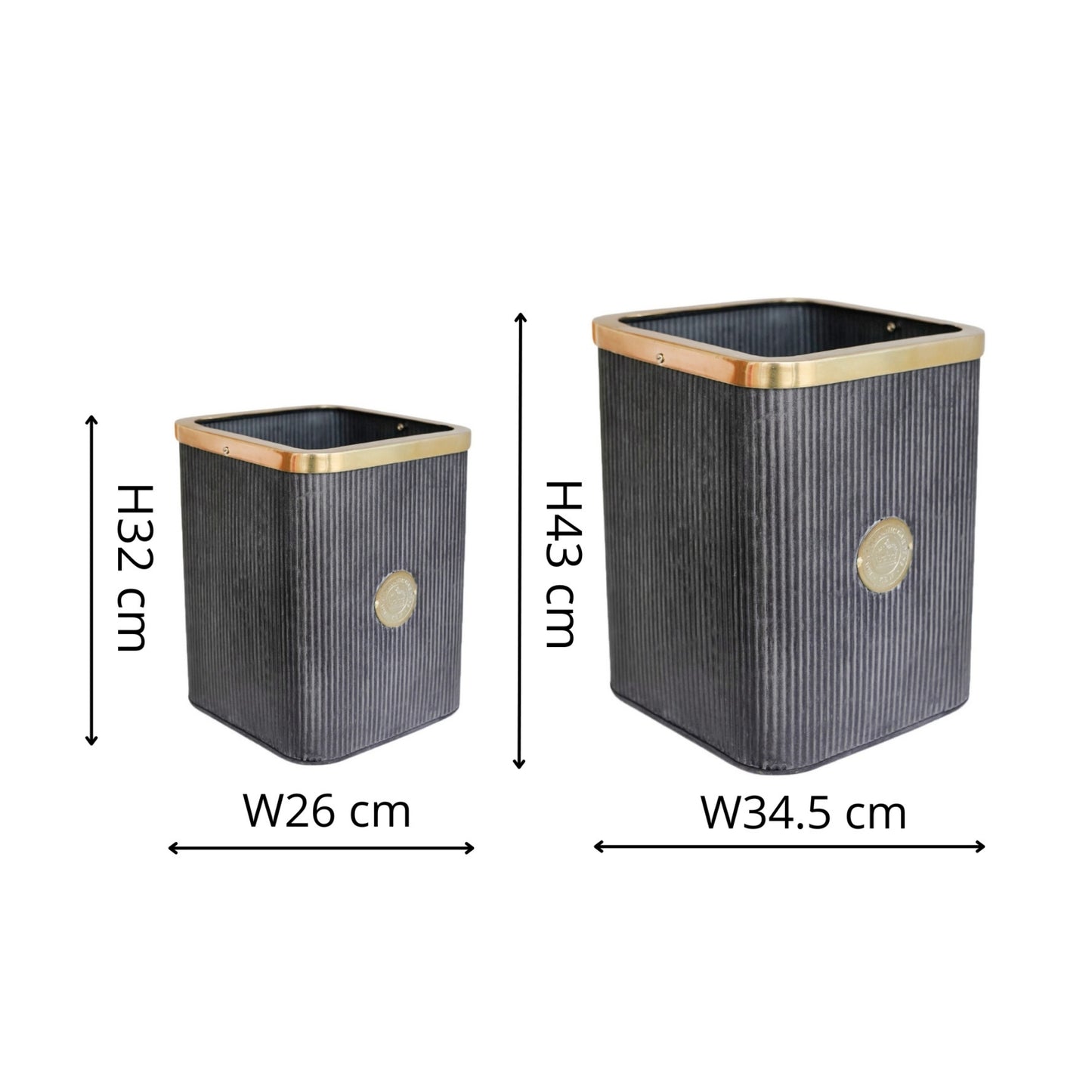 Skandi London Timeless Square Outdoor Planter - Set of 2 - Skandi London
