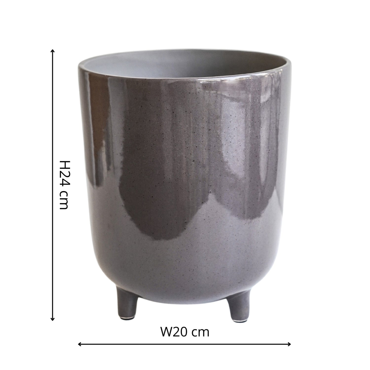 Alfta Slate Speckled Planter Medium - Medium - Skandi London