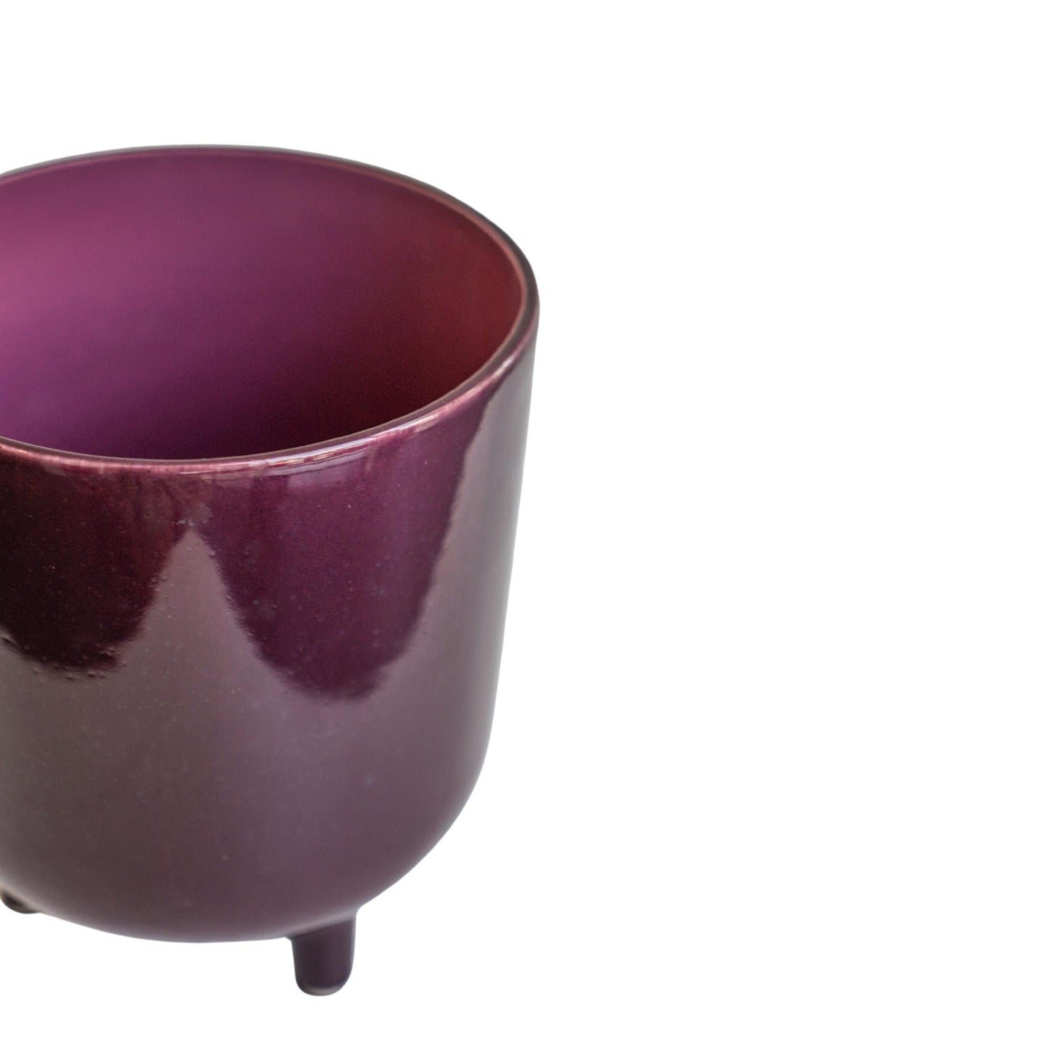 Alfta Mulberry Speckled Planter Medium - Medium - Skandi London