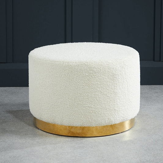 Soho Nordic Pouffe Ted Fabric Large - Skandi London