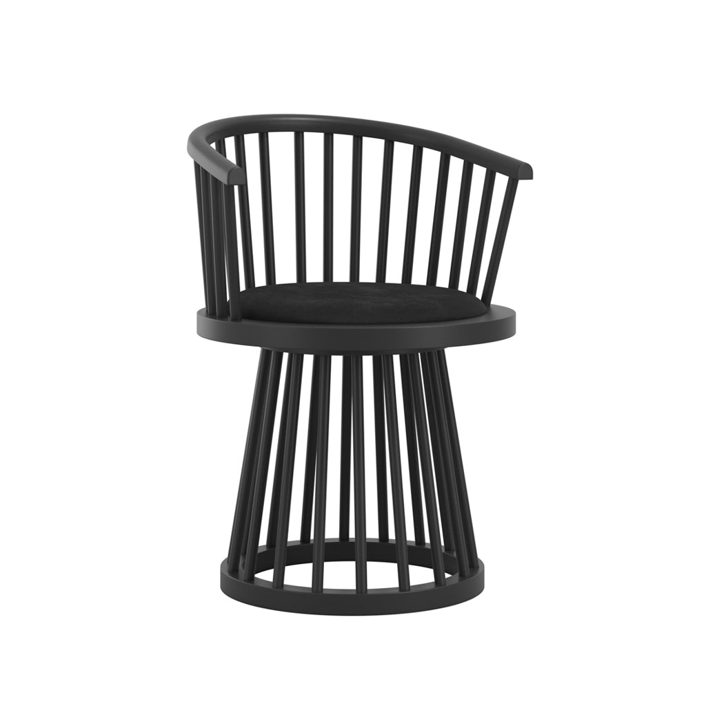 Nova Black & Black Dining Chair - Skandi London