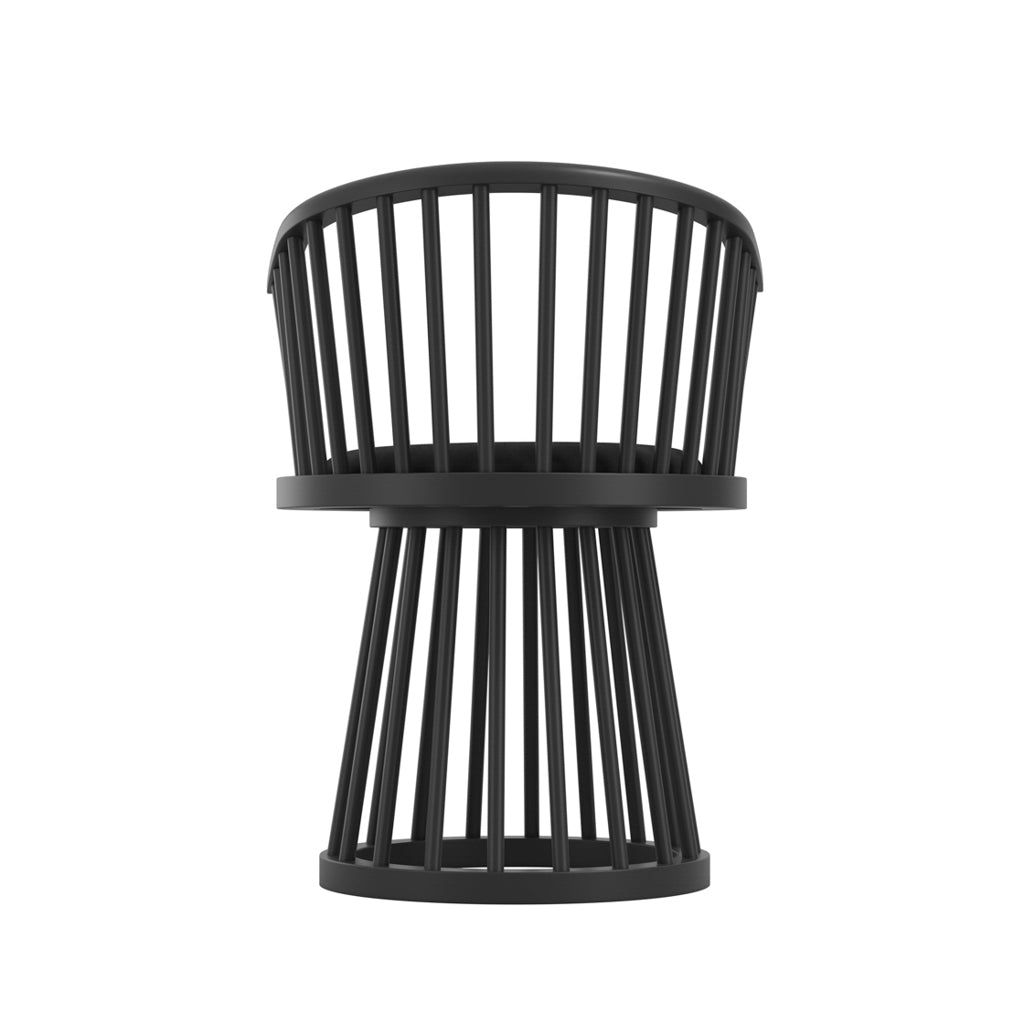 Nova Black & Black Dining Chair - Skandi London