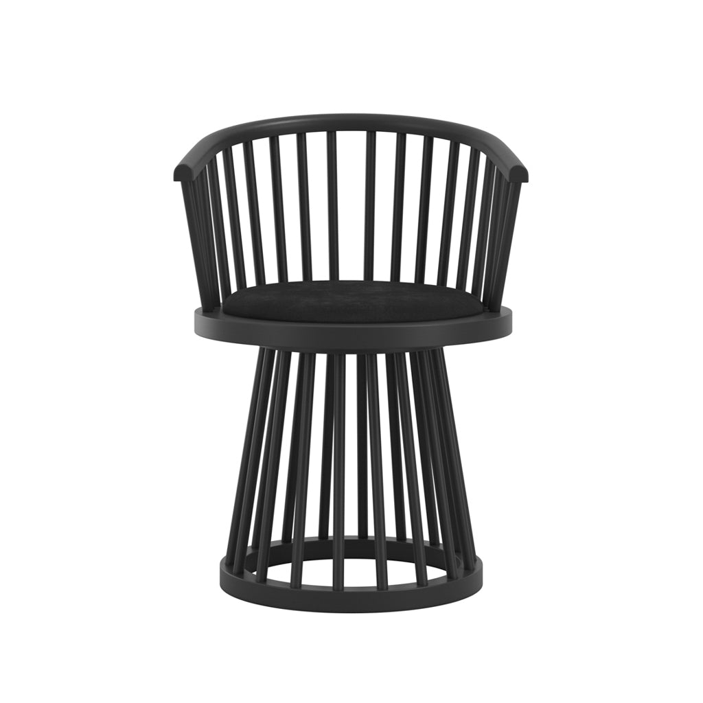 Nova Black & Black Dining Chair - Skandi London