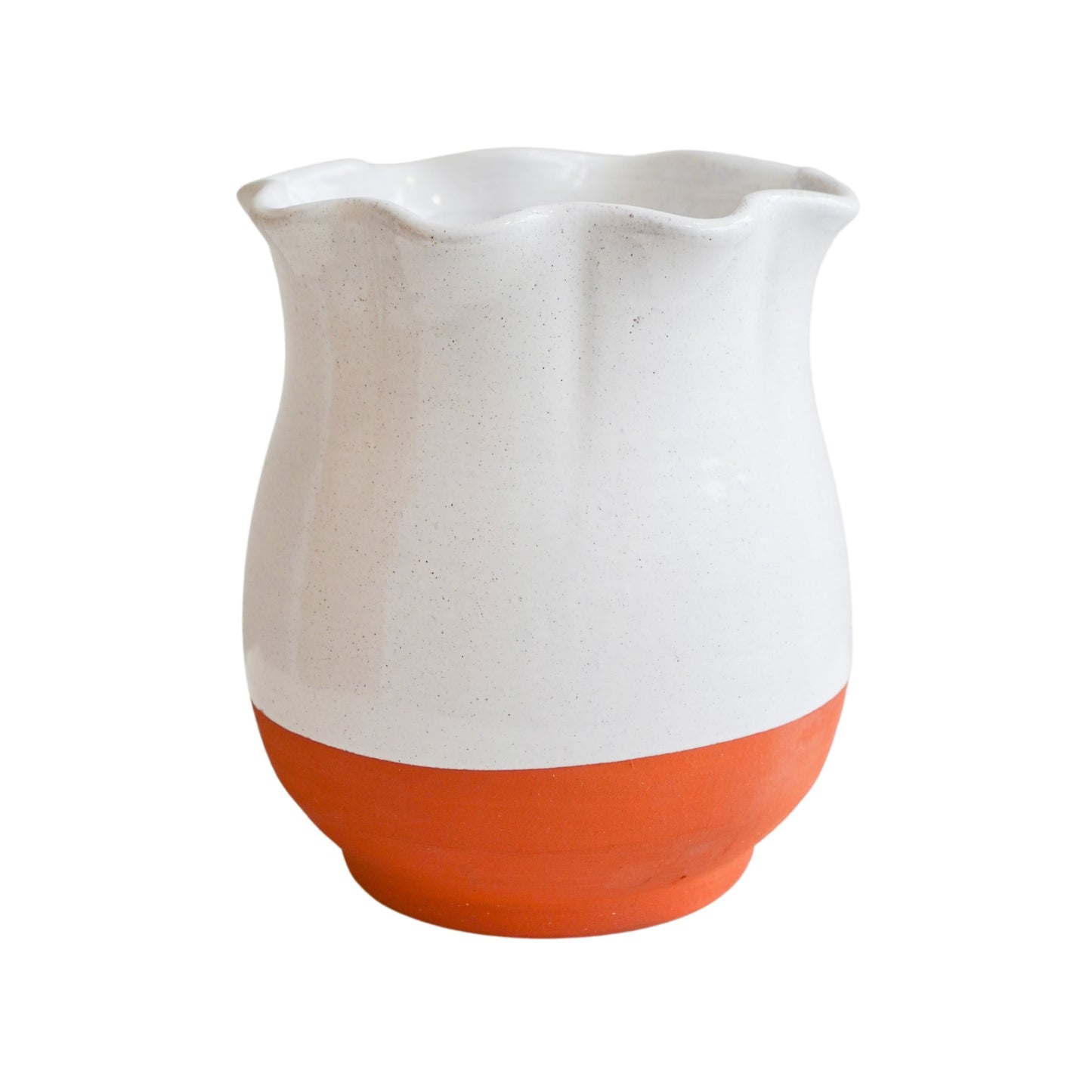 Moreton Ivory Scalloped Vase H30cm - Skandi London