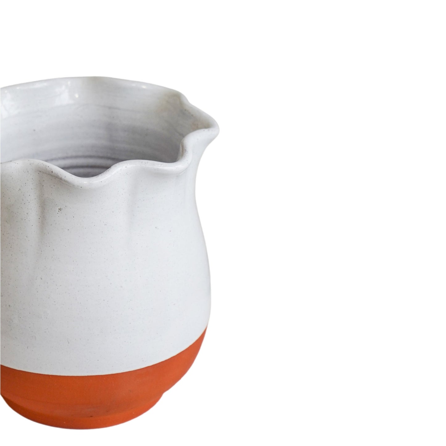 Moreton Ivory Scalloped Vase H30cm - Skandi London