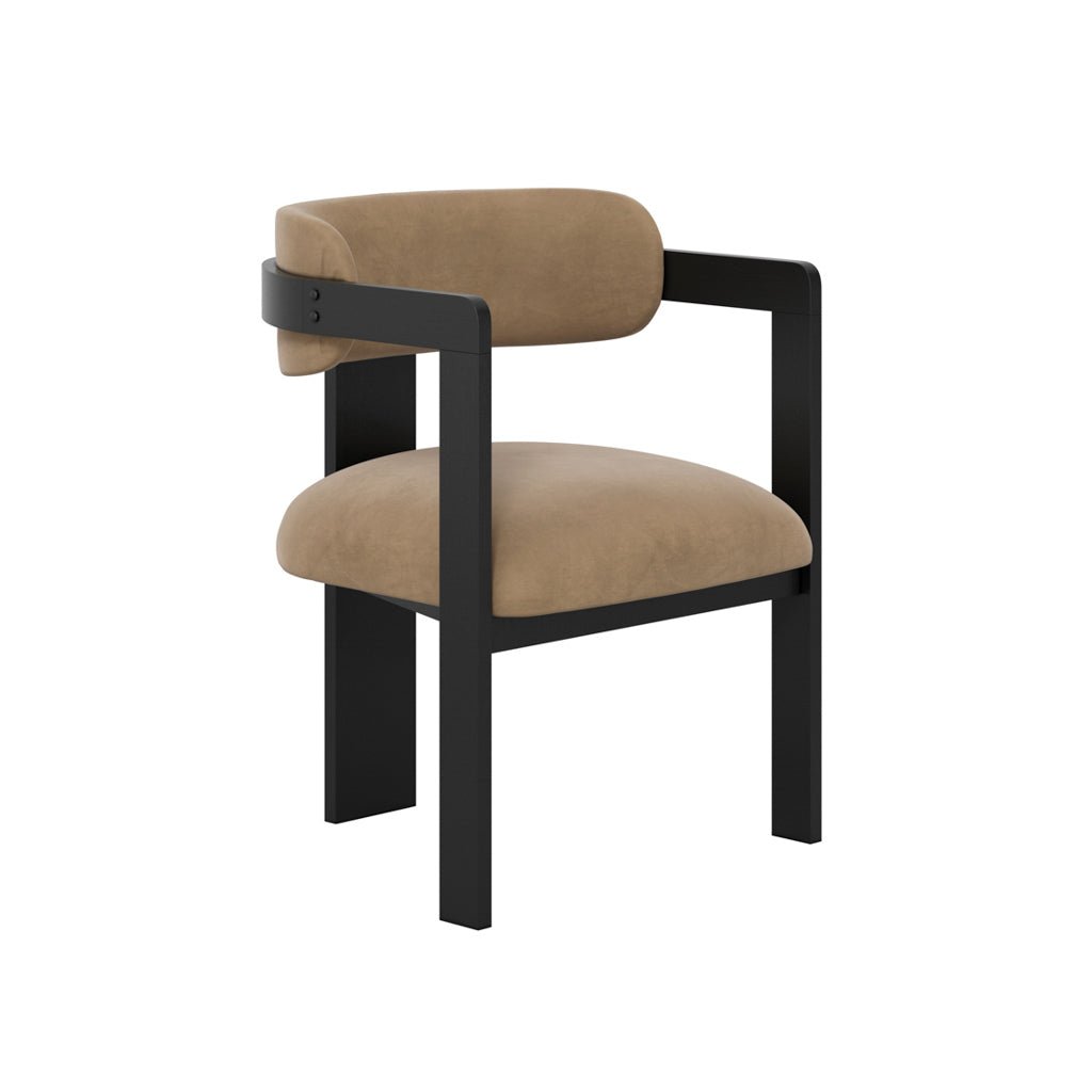Nova Black & Mole Dining Chair - Skandi London