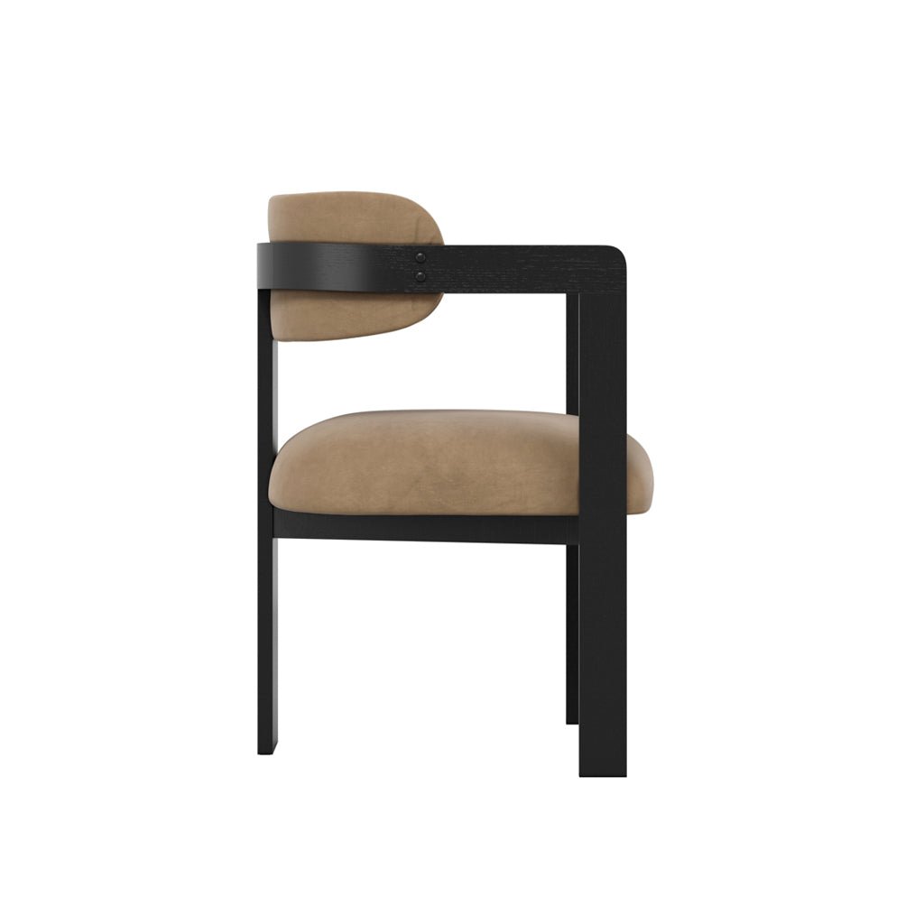Nova Black & Mole Dining Chair - Skandi London