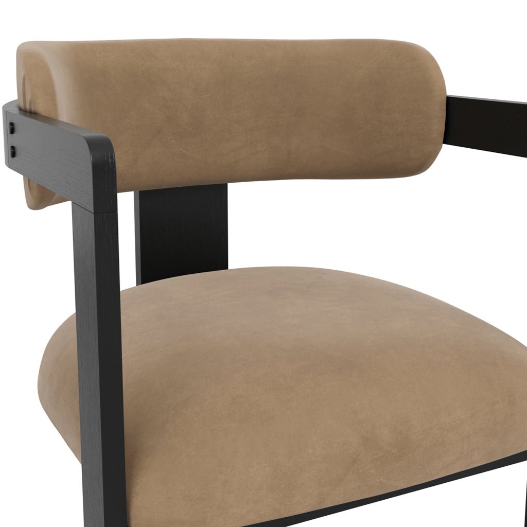 Nova Black & Mole Dining Chair - Skandi London