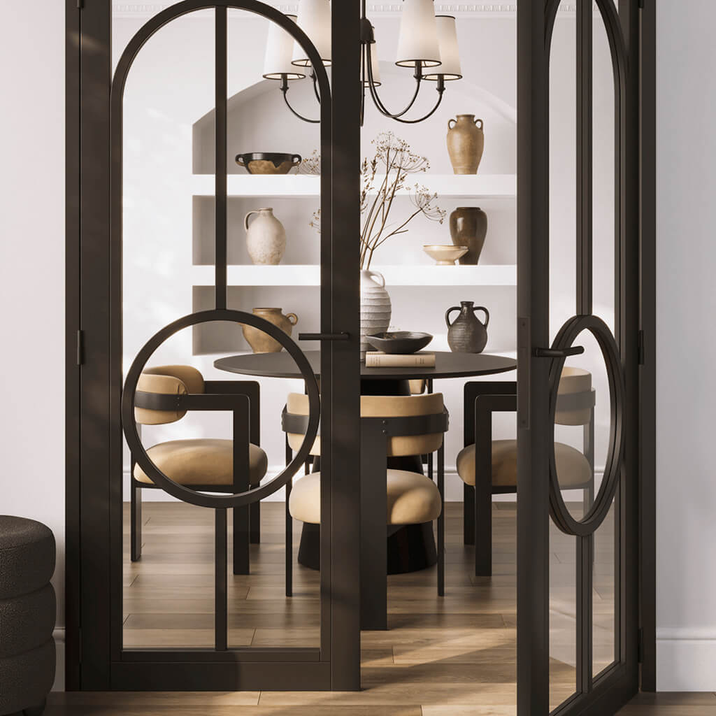 Nova Black & Mole Dining Chair - Skandi London