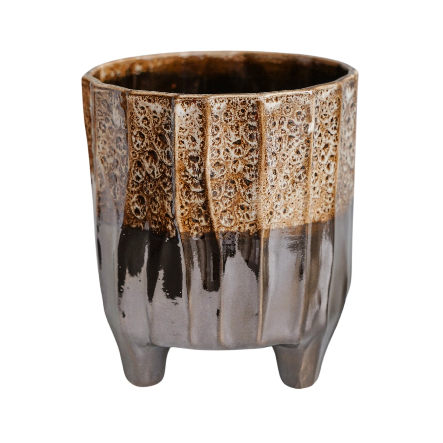 Aalesund Dark 3 Leg Planter - Skandi London