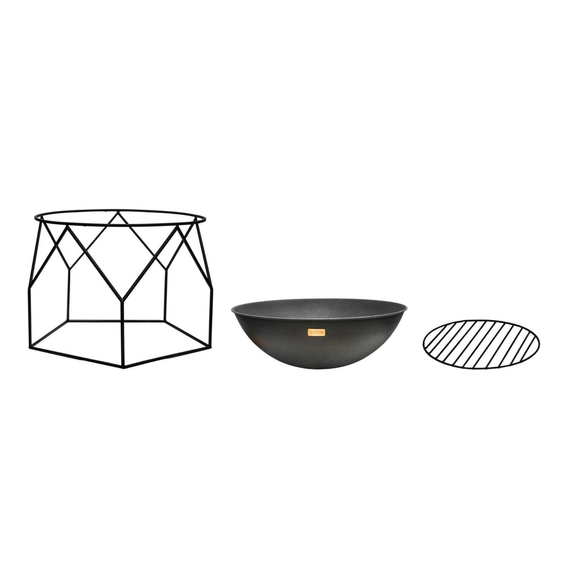 Outdoor Wolde Fire Pit Black - Skandi London