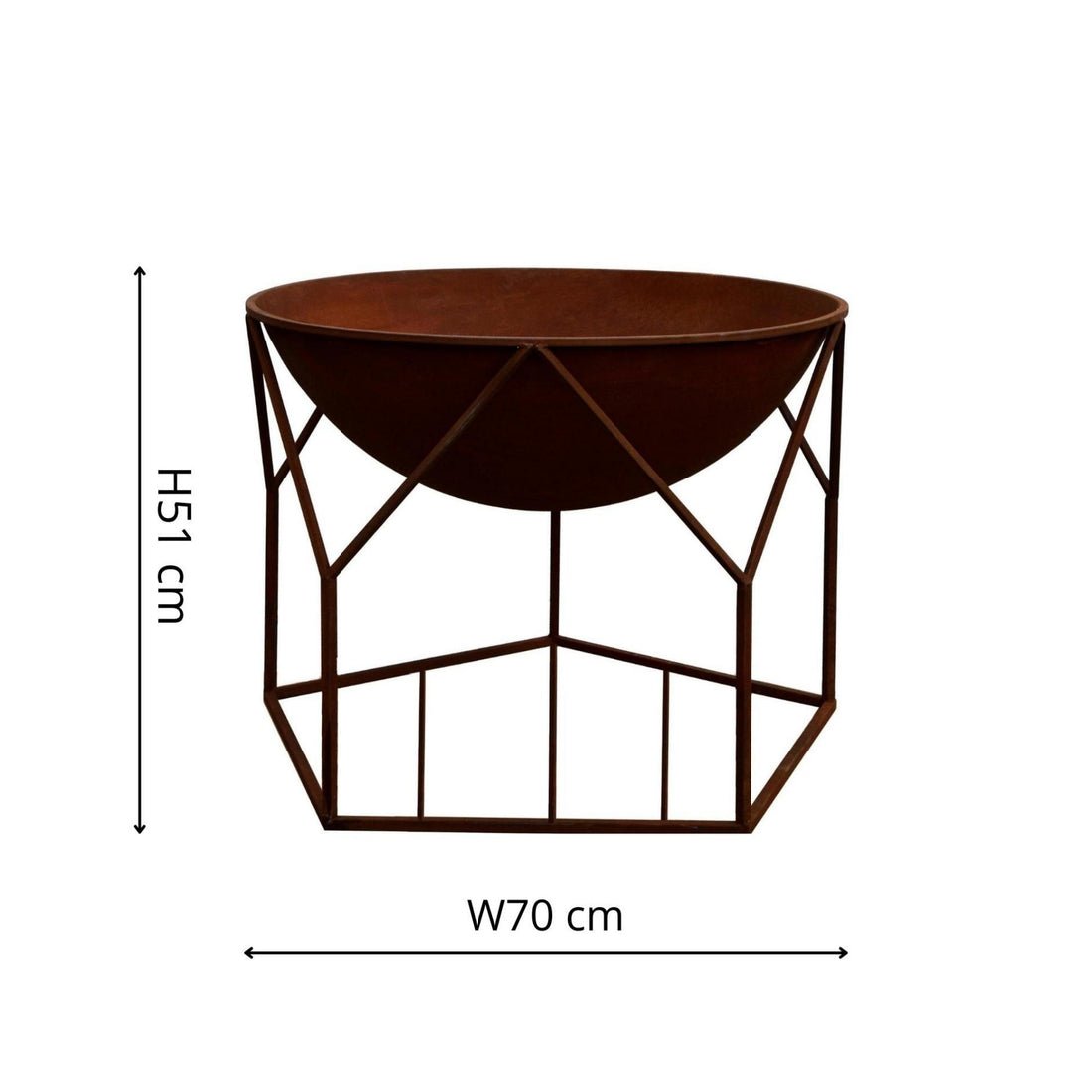 Outdoor Wolde Fire Pit Rust - Skandi London