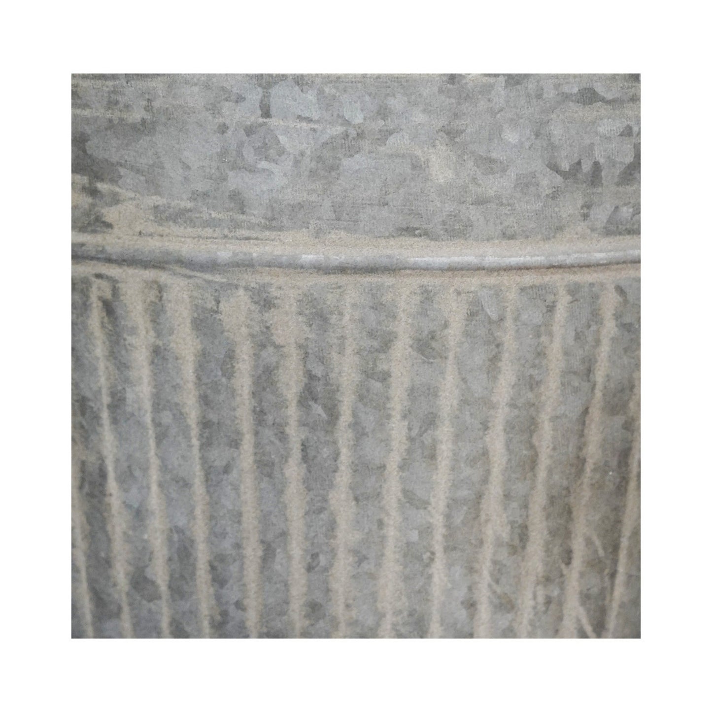 Outdoor Galvanised Trough H28cm W40cm - Skandi London