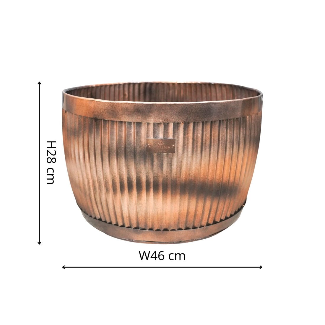 Outdoor Ulrica Copper Bowl Planter Set of 3 - Skandi London