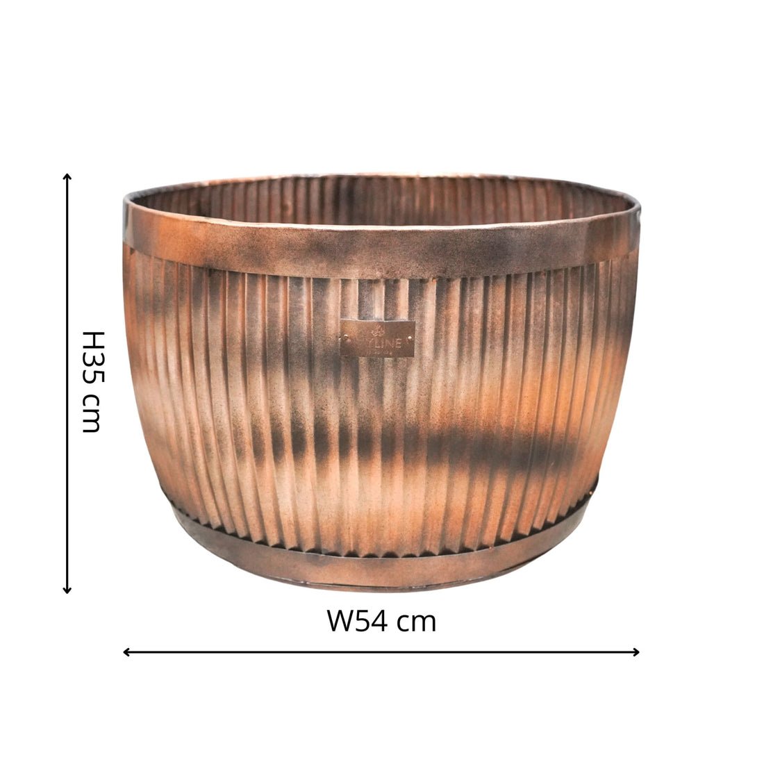 Outdoor Ulrica Copper Bowl Planter Set of 3 - Skandi London
