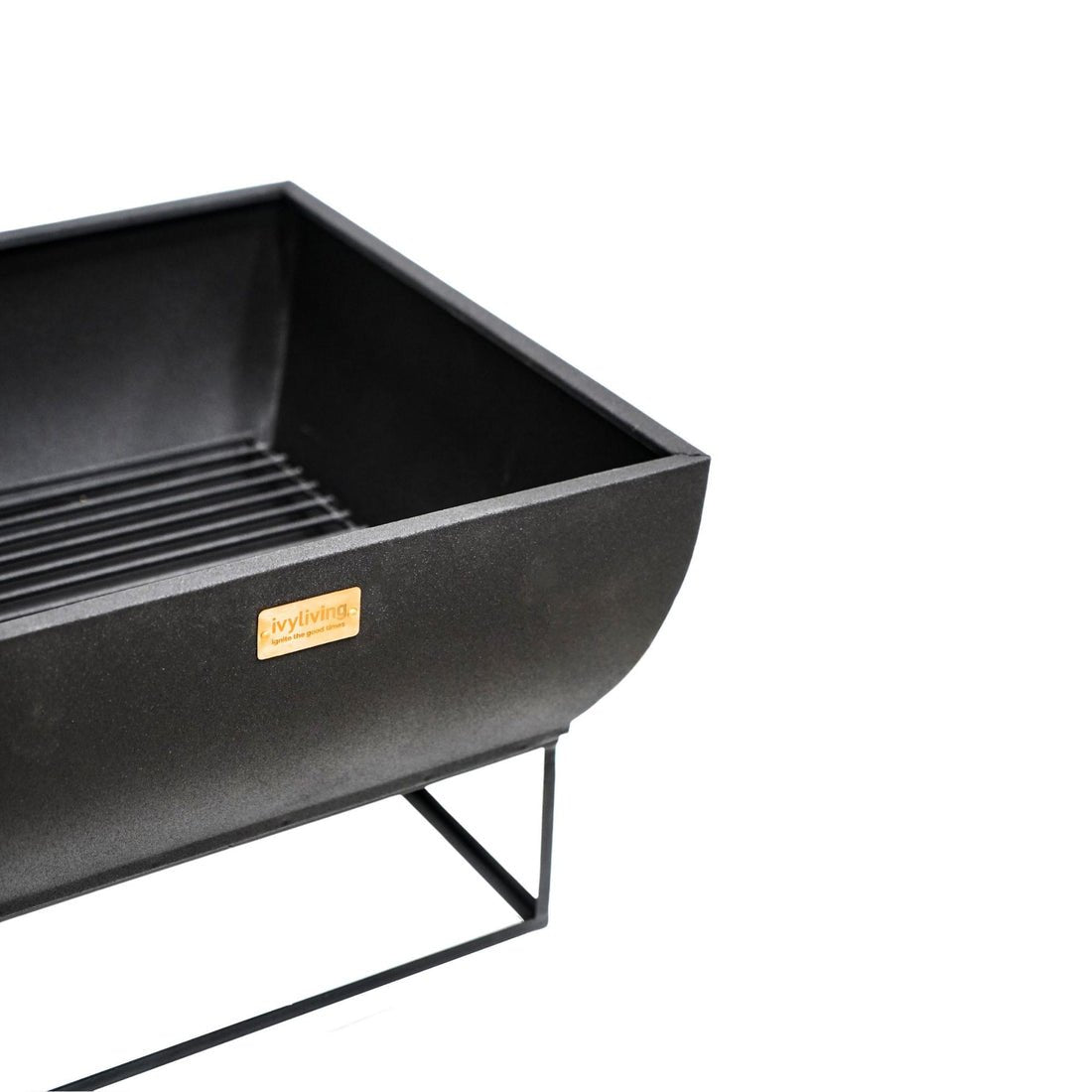 Outdoor Vigga Fire Pit Black Iron - Skandi London
