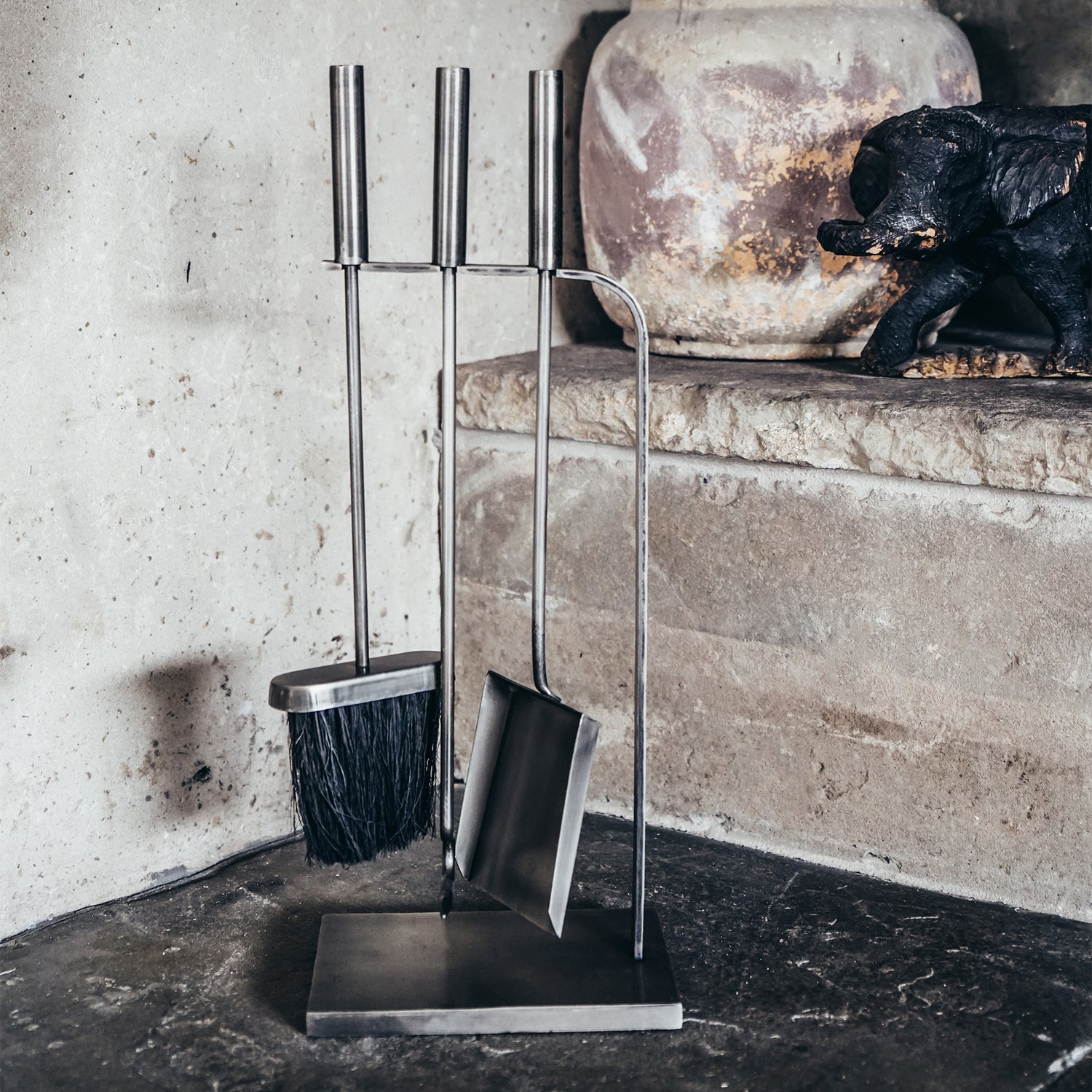 Grina Pewter Fireside Companion Set 3 Piece - Skandi London