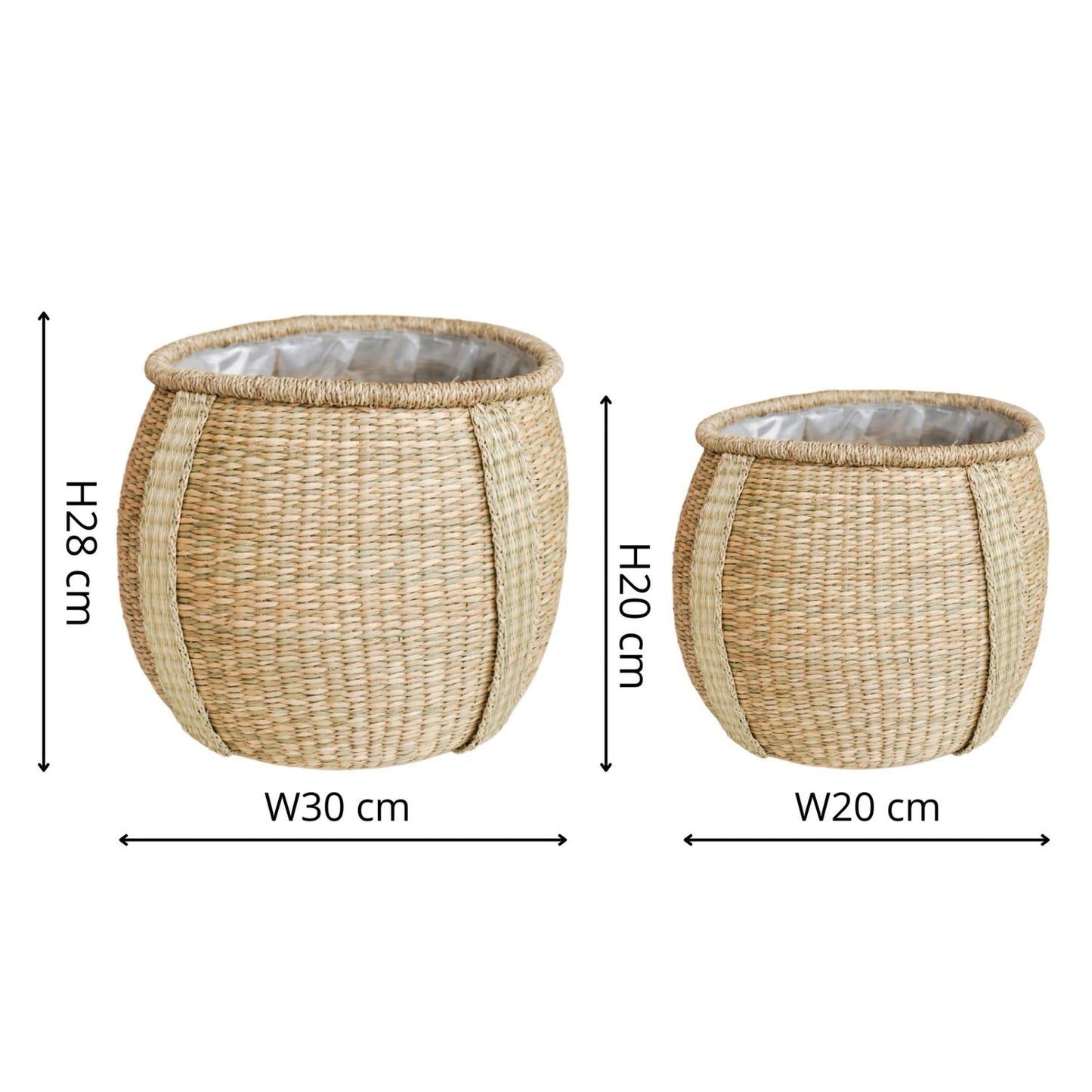 Akaa Seagrass Basket Natural - Skandi London