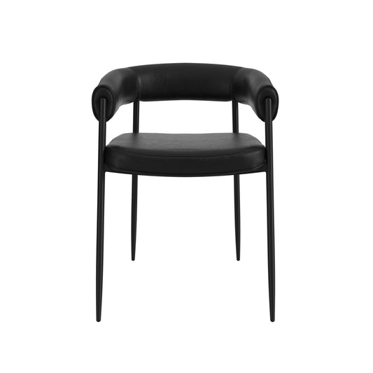 Oslo House Black & Black Dining Chair - Skandi London