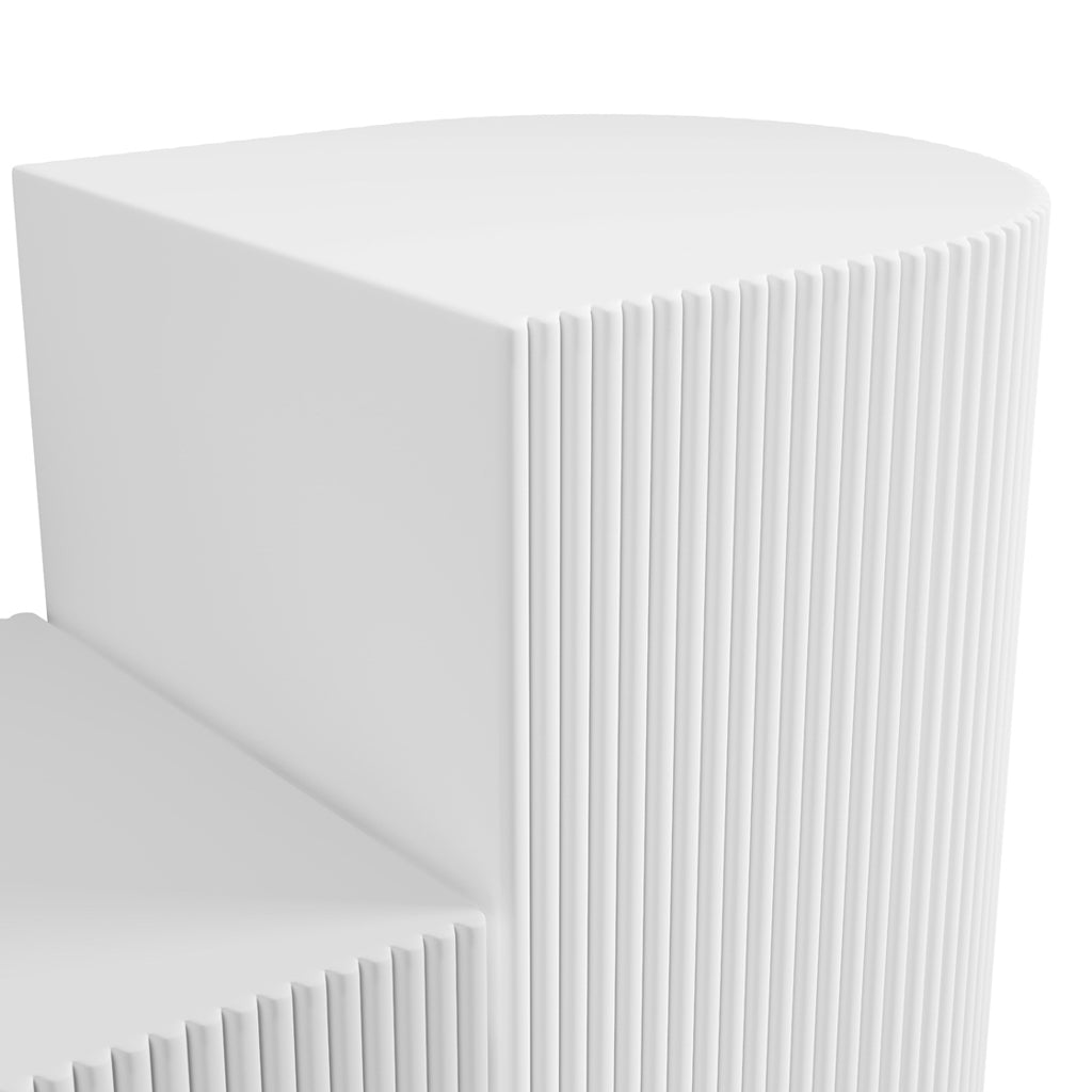 Nova White Side Table - Skandi London