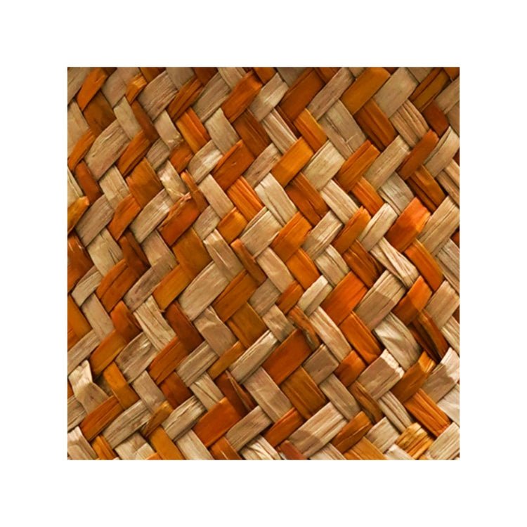 Valde Seagrass Herringbone Amber Lined Basket - Skandi London