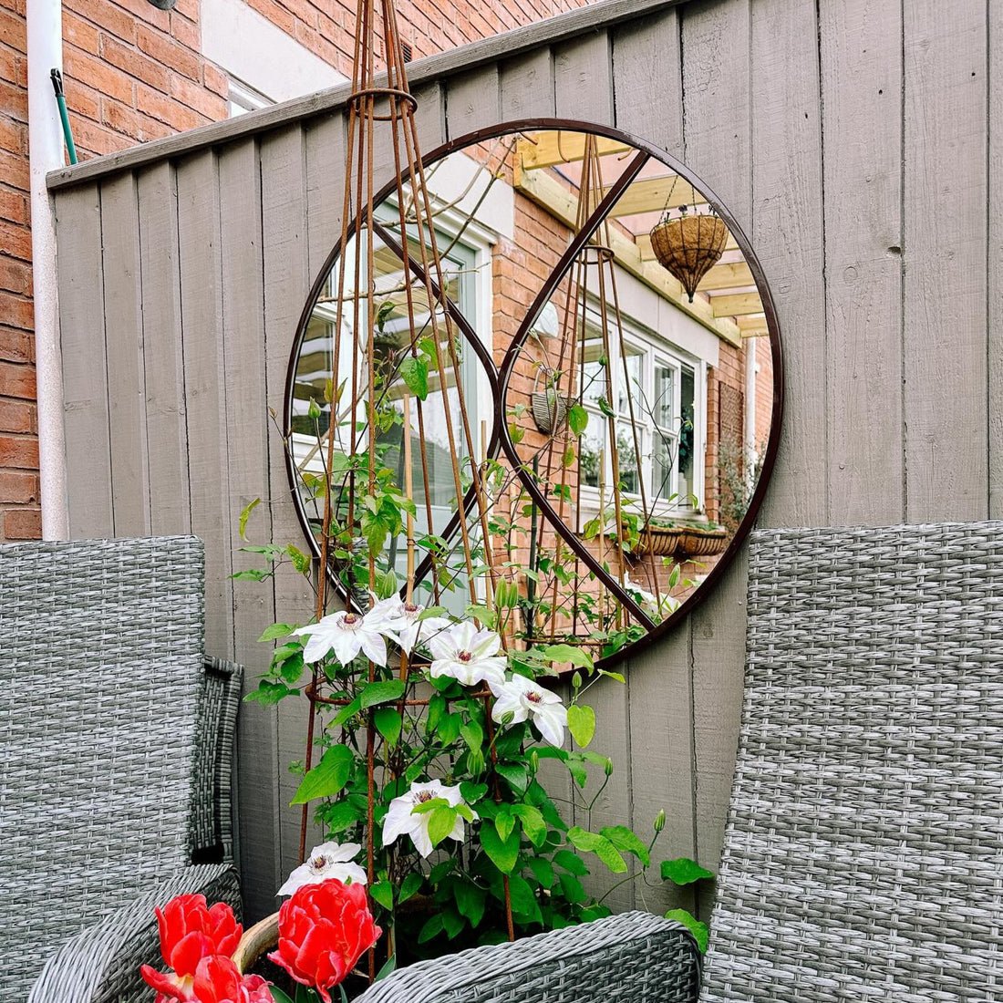 Wolter Outdoor Mirror Natural Rust - Skandi London