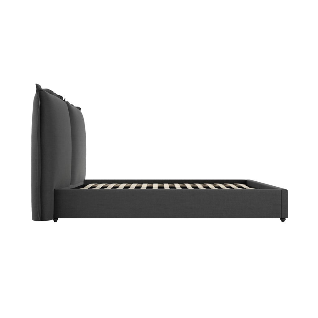 Hygge Deep Grey Double Bed - Skandi London