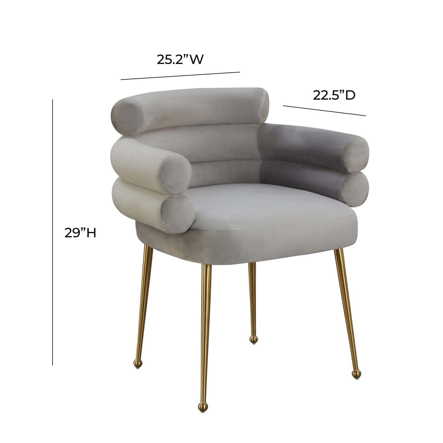 Dente Cream Faux Sheepskin Dining Chair - Skandi London