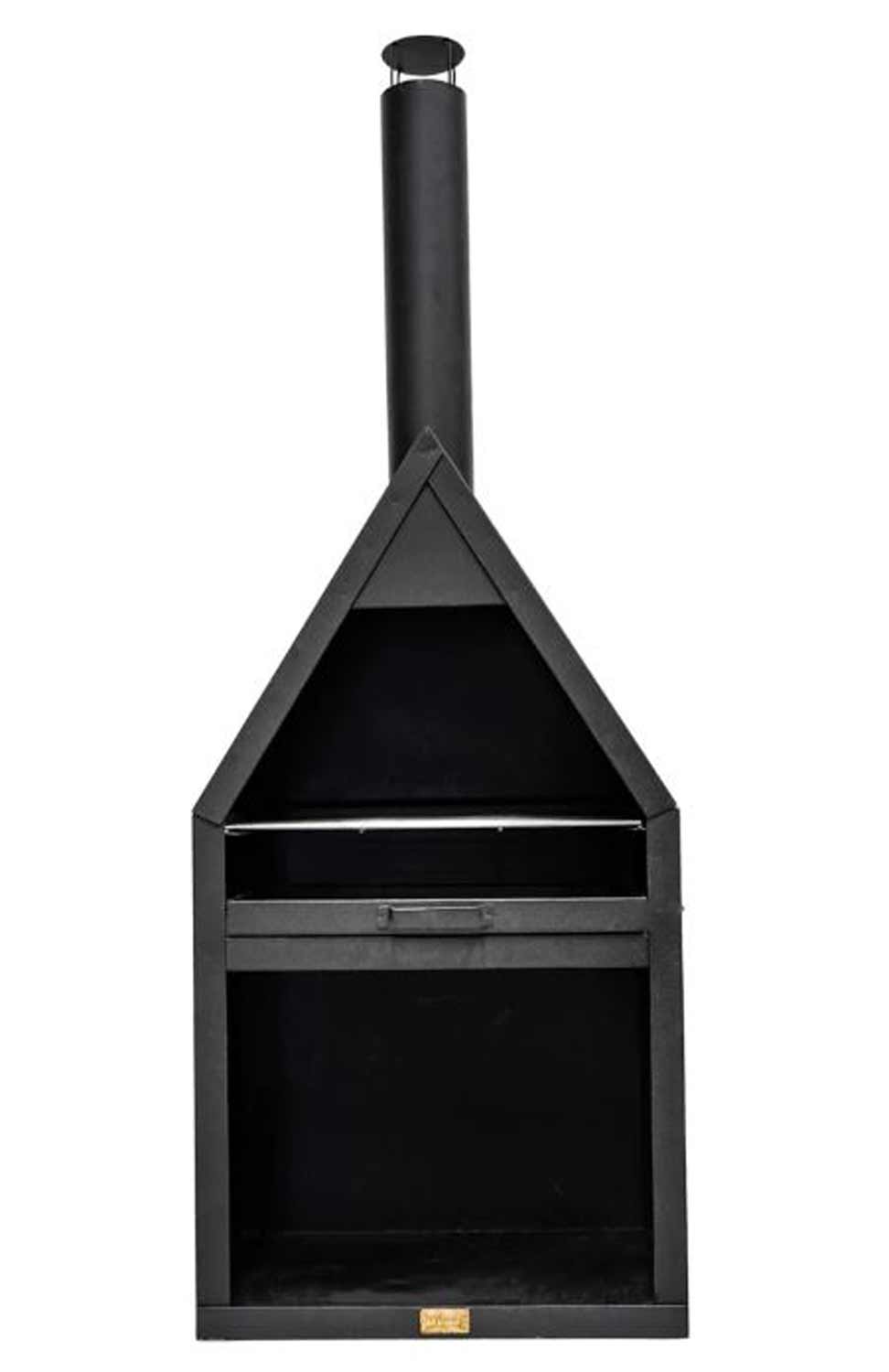 Outdoor Valter Fireplace Black with Grill Iron - Skandi London