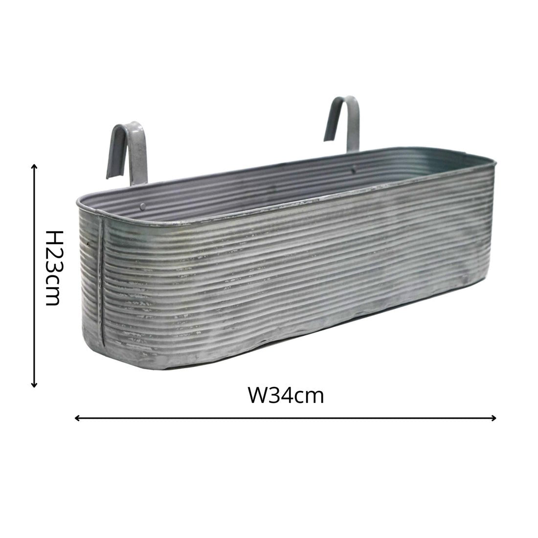 Outdoor Sven Metal Window Box - Medium - Skandi London