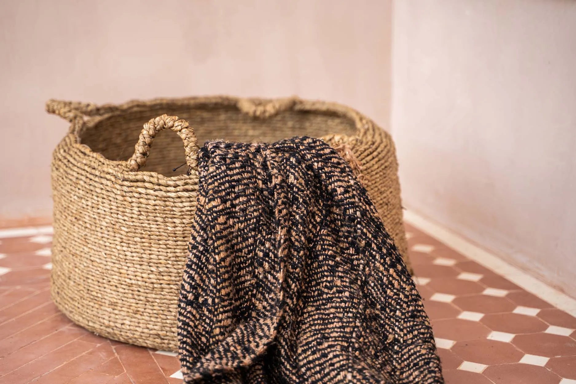 Les Quatre Mains Baskets - Natural - L - Skandi London