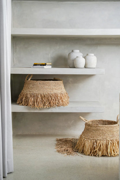 The Raffia Deluxe Baskets - Natural - Medium - Skandi London