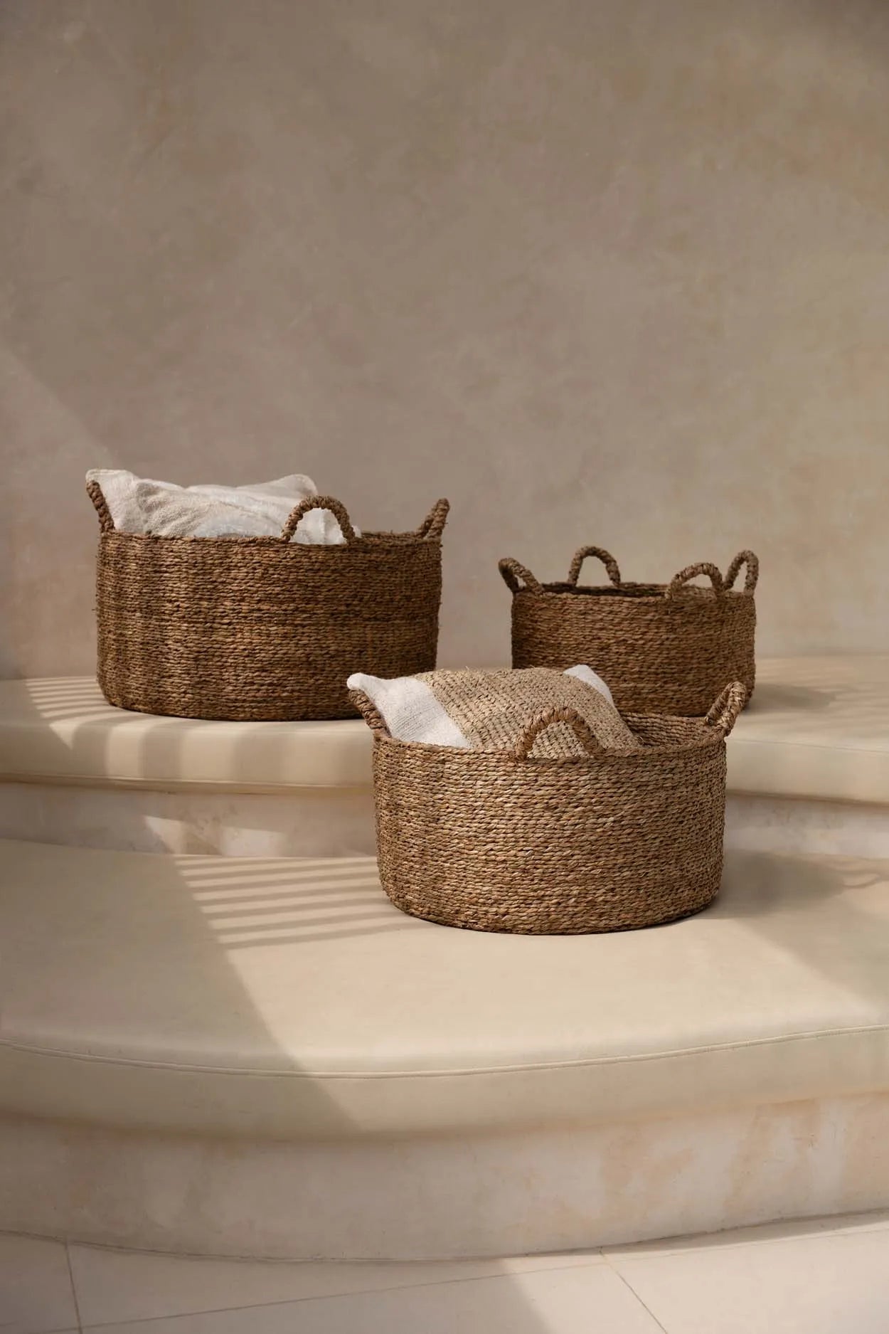 Les Quatre Mains Baskets - Natural - L - Skandi London