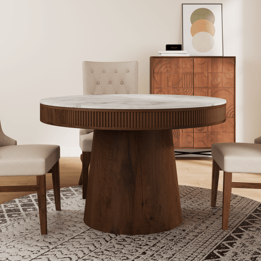 Hamlets Marble Top Dining Table - Skandi London