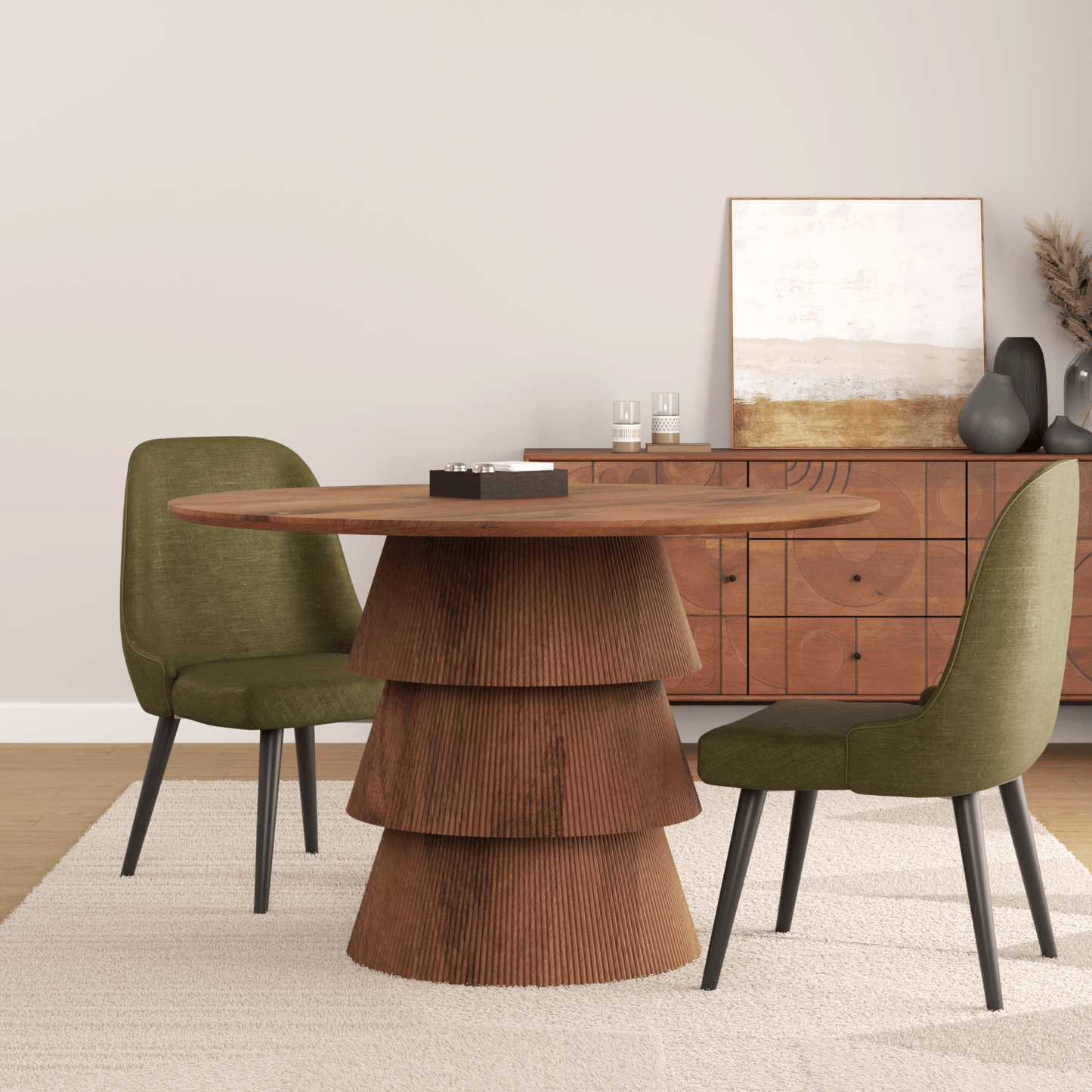 Fitzrovia Mango Wood Dining Table - Skandi London