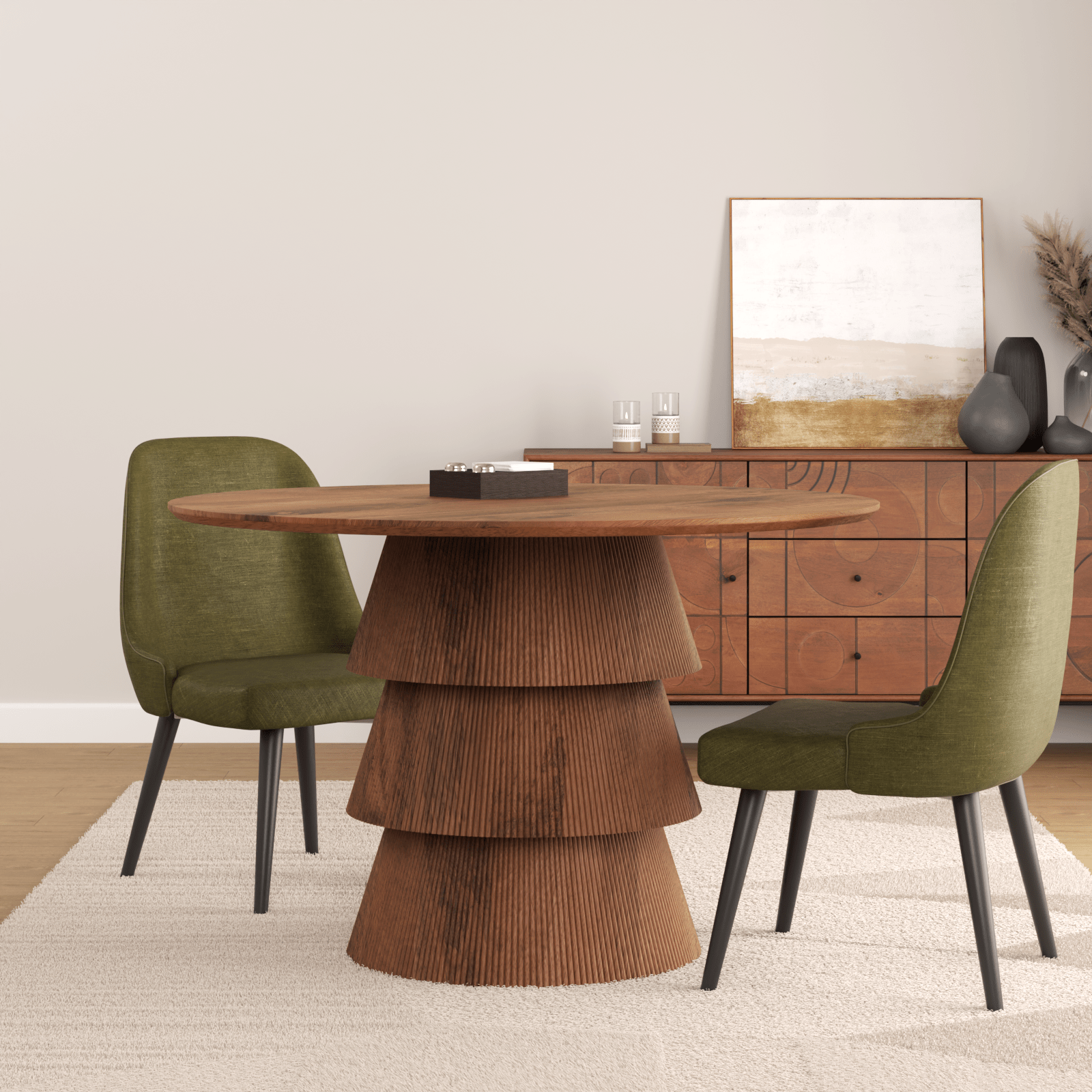 Fitzrovia Mango Wood Dining Table - Skandi London