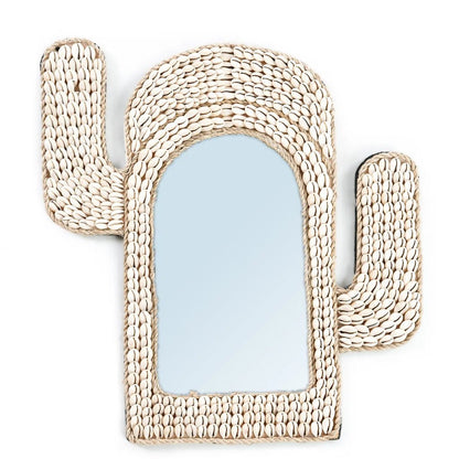 The Cactus Shell Mirror - White - Skandi London