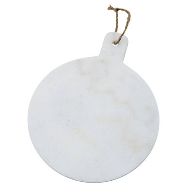 Kindia Round Marble Paddle Chopping And Serving Board