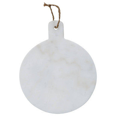 Kindia Round Marble Paddle Chopping And Serving Board