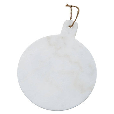 Kindia Round Marble Paddle Chopping And Serving Board