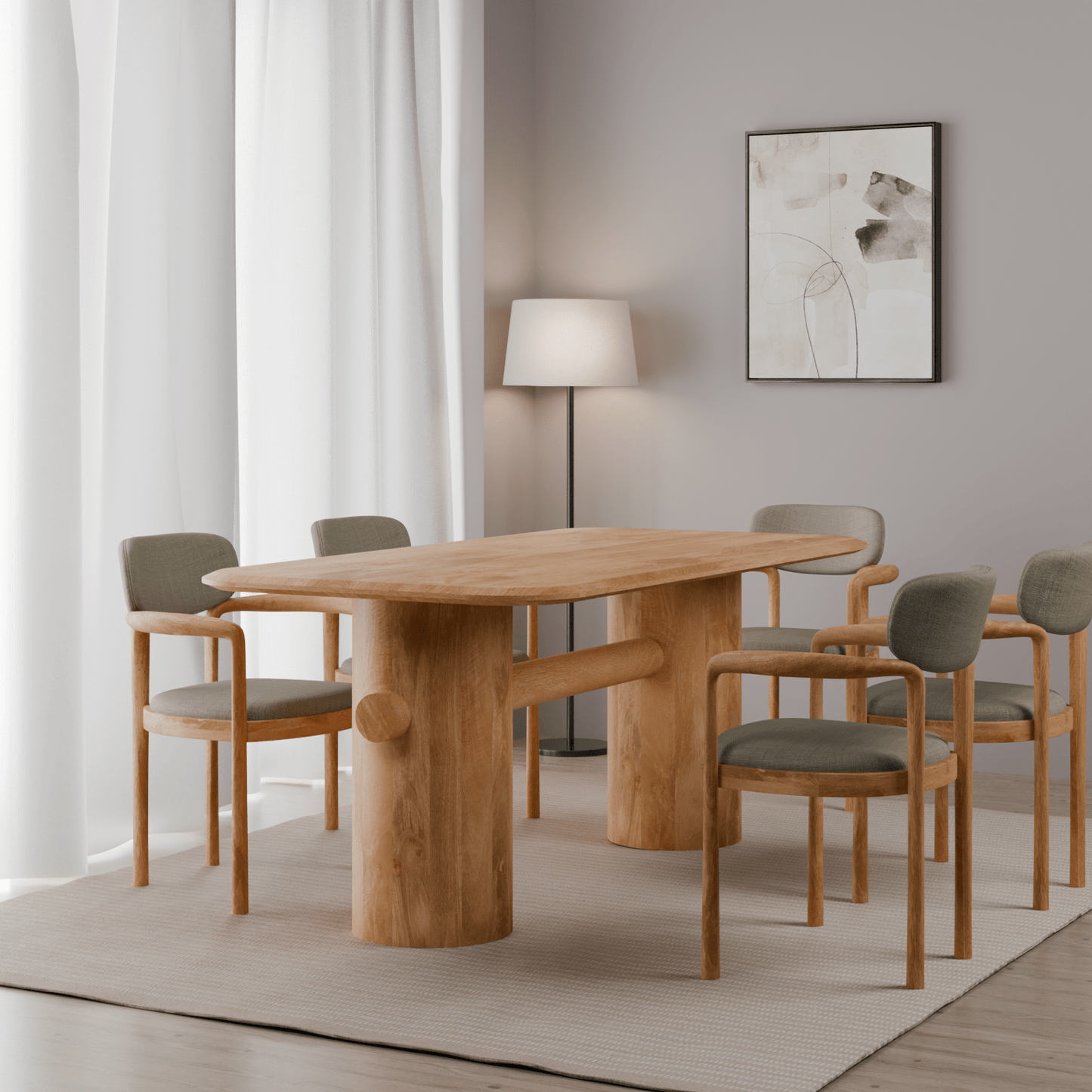 St James Mango Wood Dining Table - Skandi London