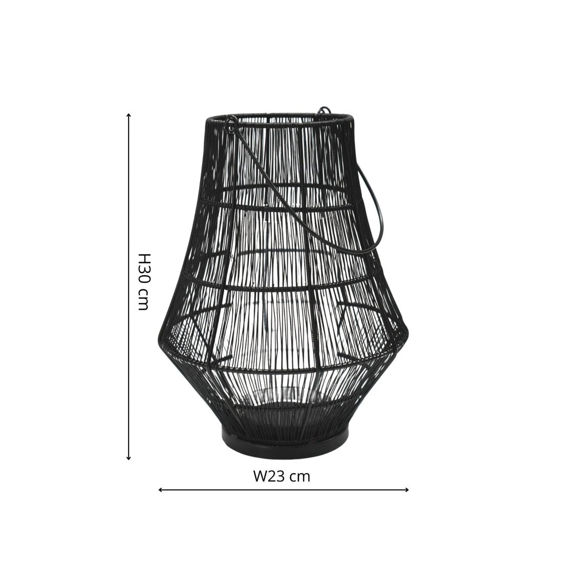 Vega Curve Wirework Lantern - Medium - Skandi London