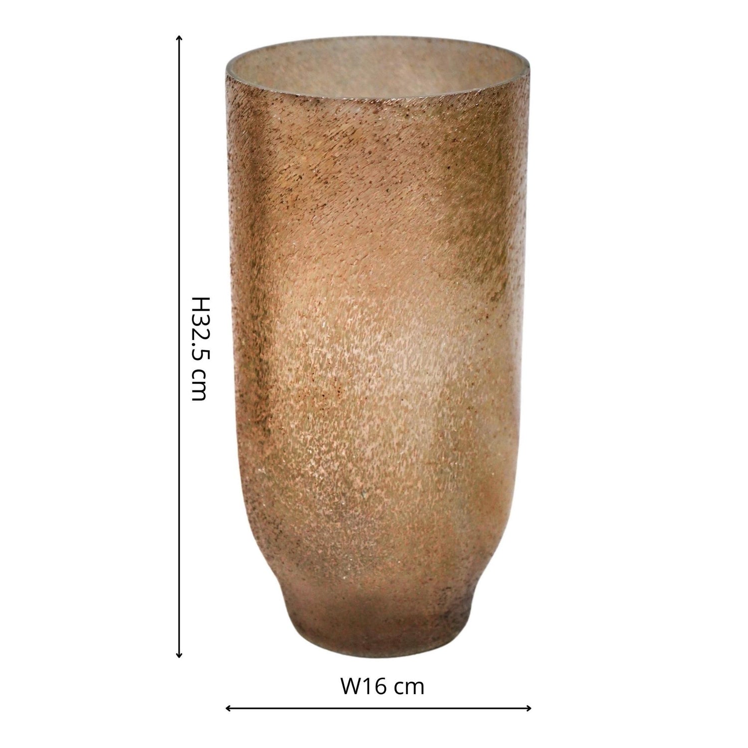 Avald Metallic Gold Tall Vase Medium - Medium - Skandi London